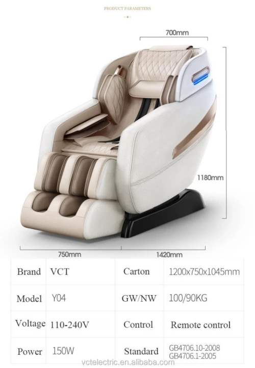 Fauteuil de massage corporelle de Luxe  4D 