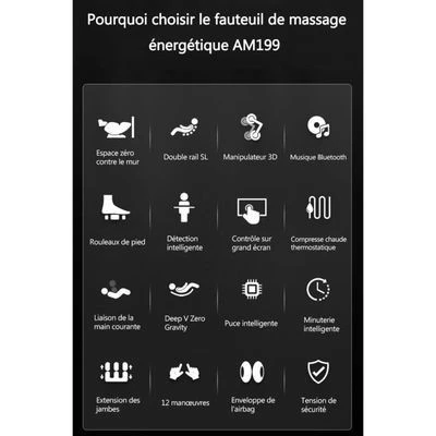 Fauteuil de massage corporelle de Luxe  4D 