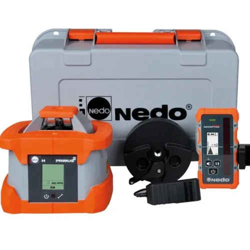 Laser de chantier ( construction ) rotatif horizontal automatique hautement précis NEDO Primus 2H
