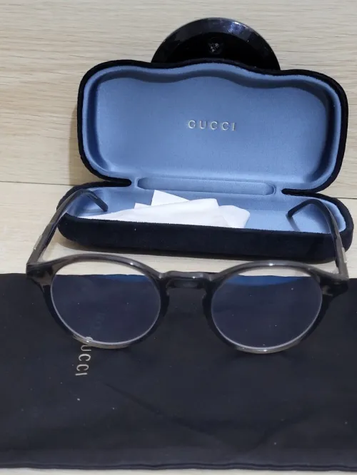 Lunettes de vue Gucci GG1160O - 002 - Marron (Brun transparent brillant)