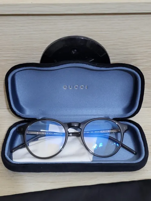 Lunettes de vue Gucci GG1160O - 002 - Marron (Brun transparent brillant)