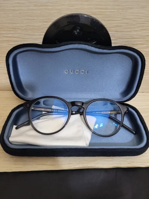 Lunettes de vue Gucci GG1160O - 002 - Marron (Brun transparent brillant)