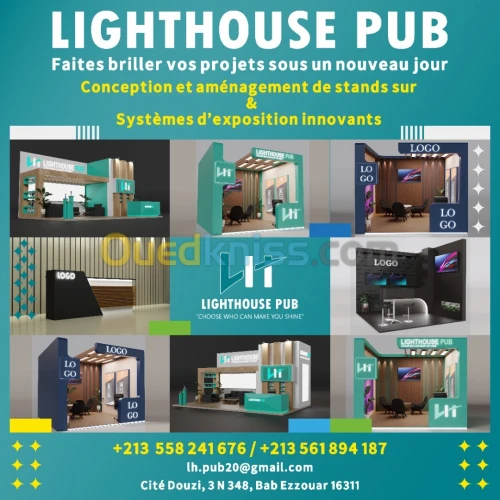 Aménagement et réalisation des stands d'exposition