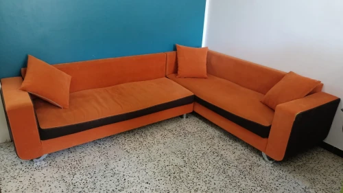 Fauteuil en L avec 3 coussins