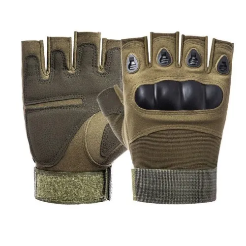 Gants tactiques à demi-doigt, pour Combat, chasse, tir, Paintball, sans doigts