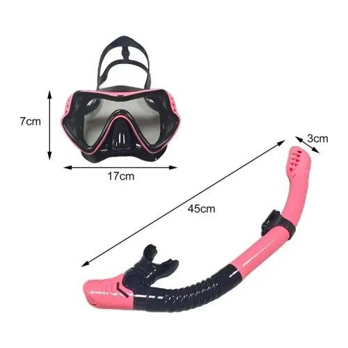 Lunettes de plongée & natation professionnelles en silicone anti-buée, séparation respiratoire