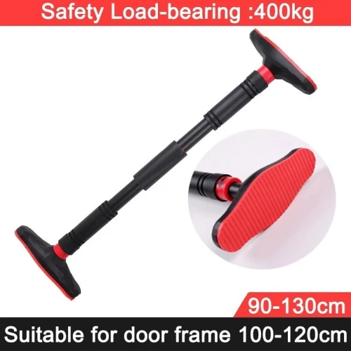 Barre de Porte de Traction Sans Vis, Réglable 65-100 cm, Musculation à Domicile