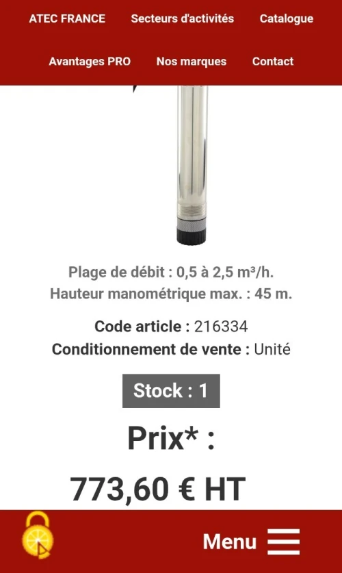 CASTAPUMPS WATER TECH Panelli