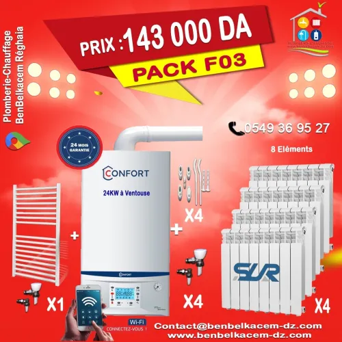 Packs Chaudiere Avec Radiateur Baxi/immergas/Junkers
