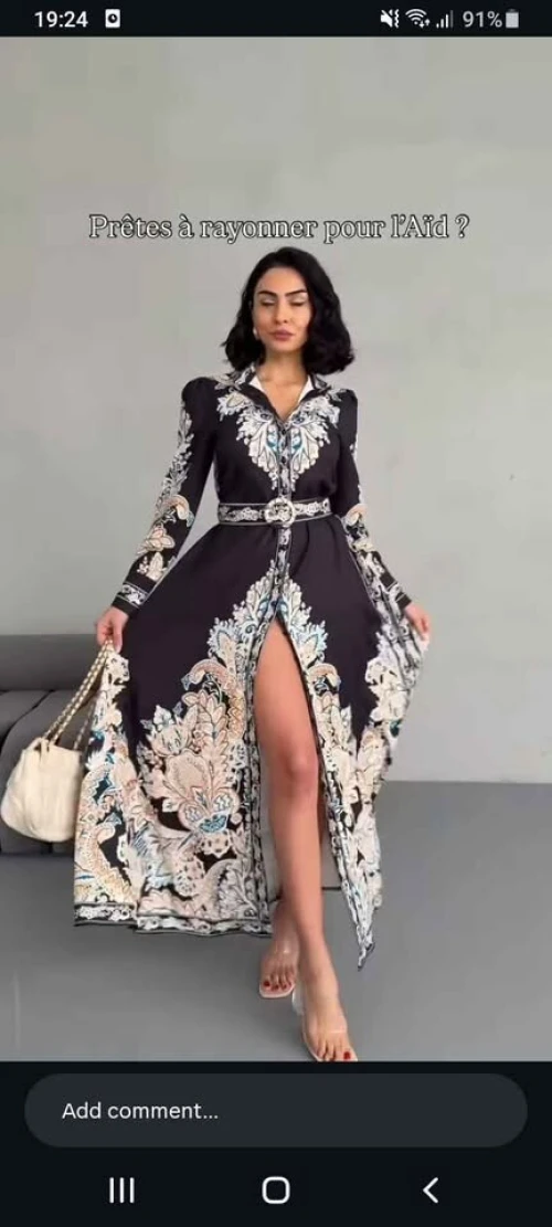 Robe longue noir