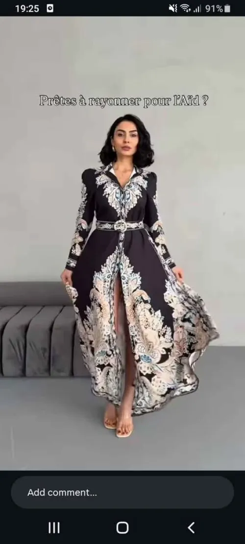 Robe longue noir