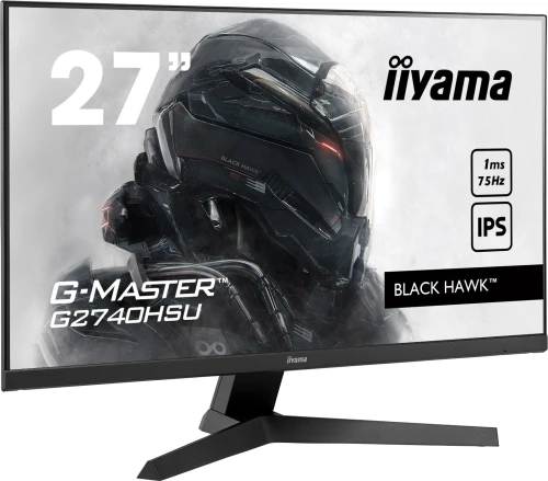 MONITEUR IIYAMA 27" 1920 x 1080 - 75 Hz -IPS 1 ms -16/9 - HDMI/DisplayPort-Haut-parleurs G2740HSU-B1