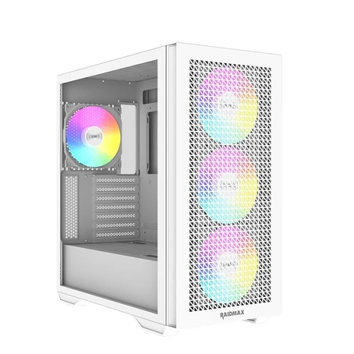 RAIDMAX MESHIAN X605 WHITE 4X 140 FAN ARGB