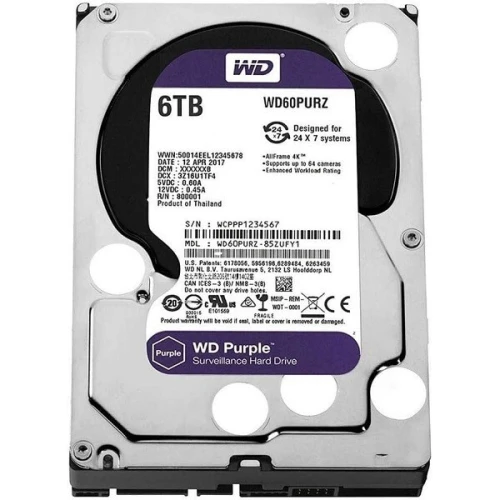 CAVIAR PURPEL 06TB SC HA710 WD 5400TR/ SURVEILLANCE HARD DRIVE
