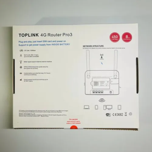 TOPLINK 5000mAh 4G Router Pro3 HW715s - White