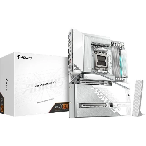 GIGABYTE AORUS X870 A STEALTH ICE DDR5 WIFI 7 WHITE
