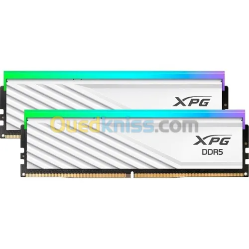 UDIMM DDR5 16GO 6400MHZ CL32 ADATA XPG LANCER BLADE WHITE RGB AX5U6400C3216G-DTLABRWH