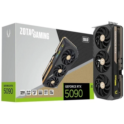 RTX 5090 32GO GDDR7 ZOTAC GAMING SOLID BLACK (7% POUR CEUX QUI VEULENT LACHETER SEULE)