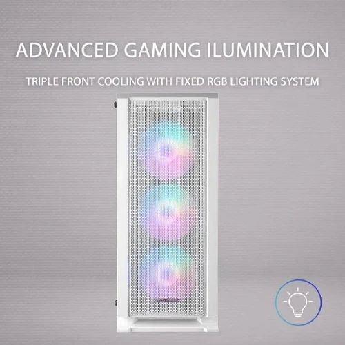 MARS GAMING MC-C WHITE ATX 3 X 12CM FARGB FAN