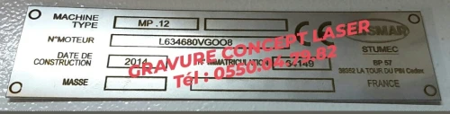 Gravure laser sur Inox / Laiton -Cuivre