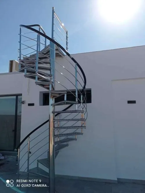 rampe escalier en inox