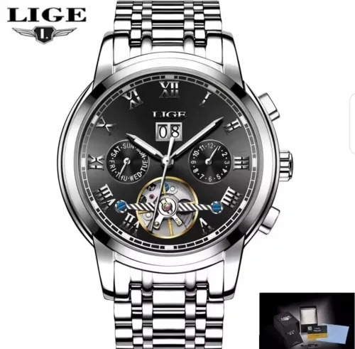 Montre mécanique en Acier Lige