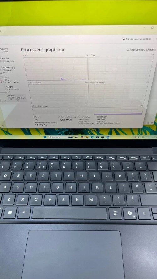 SURFACE LAPTOP 6 Ultra 5 135H 16RAM 512SSD  13.5'' 2K TACTILE  INTEL ARC GRAPHIC BATTERIE +5 HEURES  ETAT NEUF GARANTIE 06 MOIS A4-2