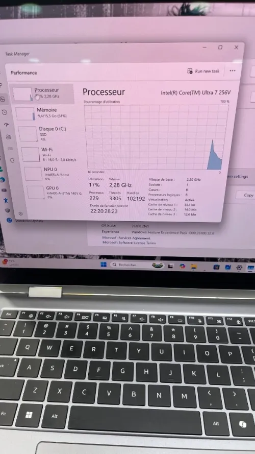 GALAXY BOOK 5 PRO Ultra 7 256V  16RAM 1TBSSD 16''  3K Dynamic AMOLED 2X 120Hz BATTERIE 100%