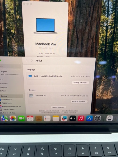 MACBOOK PRO 2024 M4 PRO 14'' 24RAM 512 SSD BATTERIE 91% BON ETAT  GARANTIE 06 MOIS LIBÉRÉ OFFICIEL