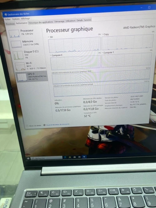 LENOVO THINKBOOK 16 G6 AMD Ryzen 7 7735H 32RAM 512 SSD AMD RADEOB 04GB DÉDIÉE BATTERIE 100% 