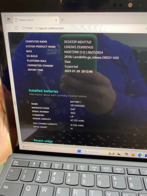 LENOVO THINKPAD X12  ULTRA 7 155U 12.3'' 16RAM 512SSD  NEUF