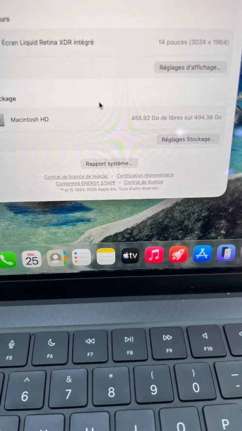 MACBOOK PRO M4 PRO 14'' 24RAM 512 SSD BATTERIE 100% PRODUIT MDM
