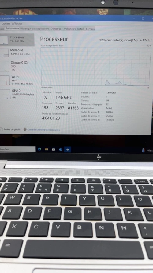 HP ELITEBOOK 640 G9  I5-12TH 16RAM 512SSD INTEL UHD GRAPHICS BATTERIE +3 HEURES