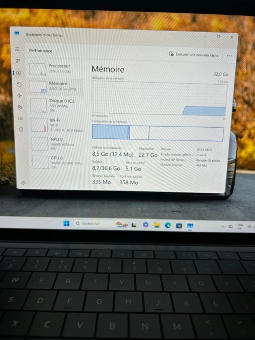 DELL PRO 14 PREMIUM  Ultra 5 265H 32RAM 1 TB SSD  INTEL Pro 130V  14'' FHD+ BATTERIE 95% CYCLE 37 ETAT NEUF GARANTIE 06 MOIS  A2-3