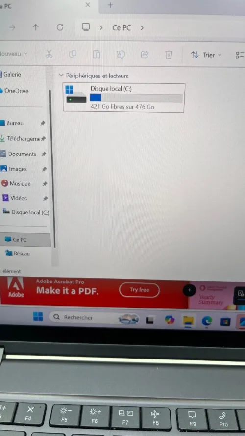 LENOVO THINKPAD X1 YOGA I7-1185G7 14'' TACTILE 32RAM 512SSD IRIS XE  BATTERIE 4 HEURES TRÈS BON ÉTAT