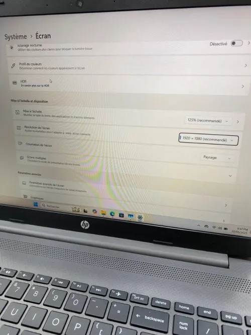 HP LAPTOP 255 G9 AMD Ryzen 5 5625U 15.6'' 16RAM 512SSD AMD RADEON BATTERIE 99%
