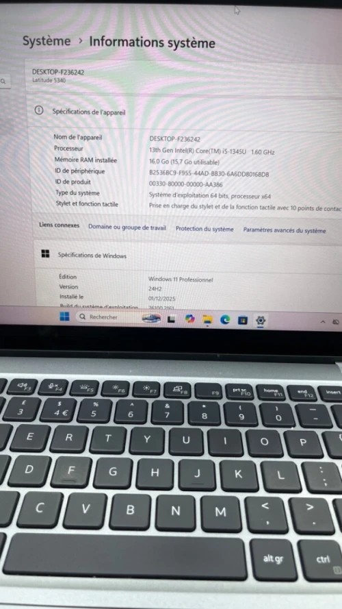 DELL LATITUDE 5340 X360 I5-13TH 16RAM 256SSD INTEL IRIS XE