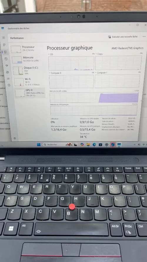 LENOVO THINKPAD T14S Ryzen 7 PRO 6850U 32RAM 512SSD AMD RADEON 01 GB DÉDIÉE  BATTERIE 5 HEURES