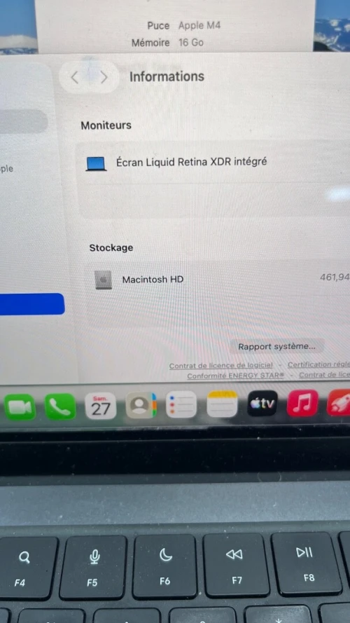 MACBOOK PRO  2025 M4 14'' 16RAM 512 SSD BATTERIE 100% ÉTAT NEUF