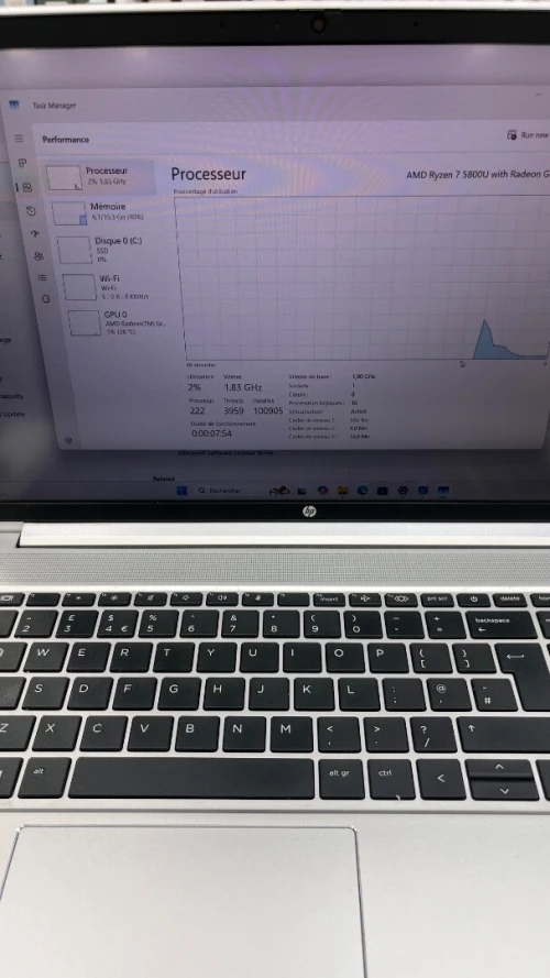 HP PROBOOK 455 G8 AMD Ryzen 7 5800U 16RAM 512SSD AMD RADEON BATTERIE 3.5HEURES