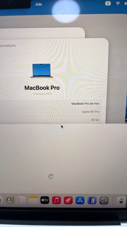 MACBOOK PRO 2021 M1 PRO 14'' 32RAM 512 SSD BATTERIE 100%