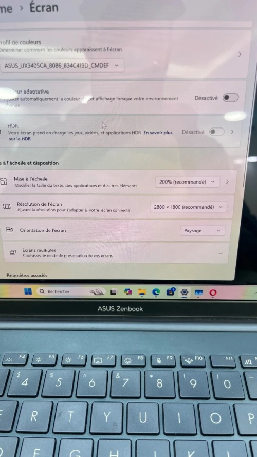 ASUS ZENBOOK 14 UX3405CA Ultra 9 285H 1TB SSD 32RAM ÉCRAN 14'' 3K OLED 120 MHz