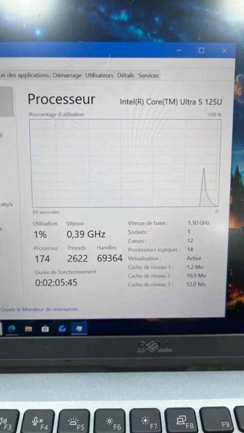 DELL LATITUDE 5350 Ultra 5 125U 16RAM 256SSD INTEL R BATTERIE +4.5 HEURES
