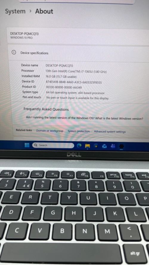 DELL LATITUDE 5440 I7-13TH 16RAM 512SSD INTEL IRIS XE  BATTERIE 4HEURES