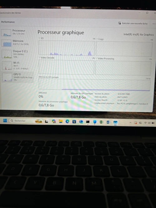 DELL LATITUDE 5430 I5-12TH 16RAM 256 SSD 14'' FHD IRIS XE GRAPHIC  TRES BON ETAT GARANTIE 06 MOIS