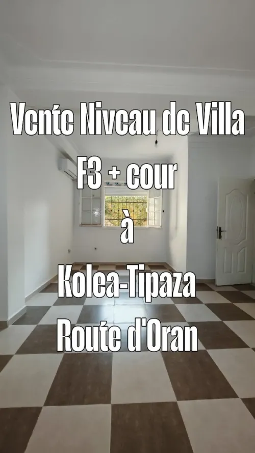 Vente Appartement Niveau de villa F4 Tipaza Kolea