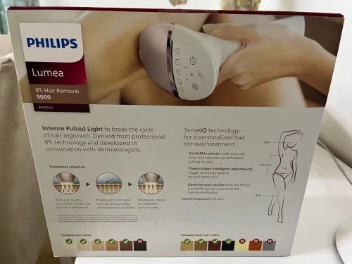 Epilateur Phillips Lumea IPL 9000 Series ledernier épilateur à lumière pulsée BRI955- 450 000 flashs