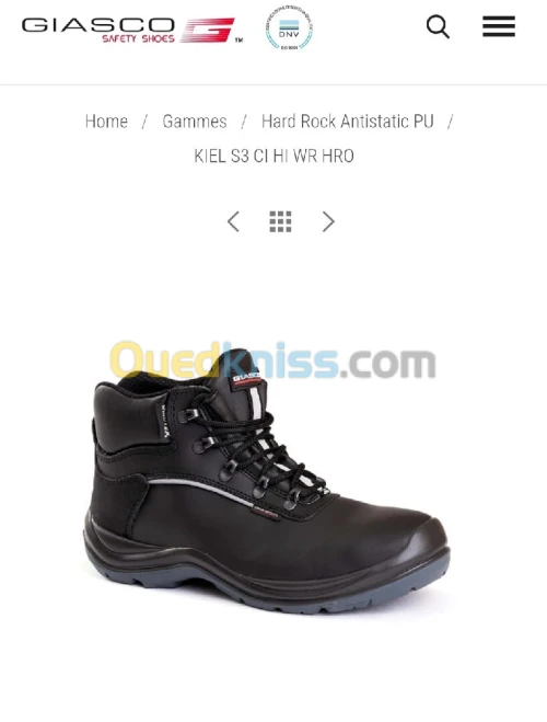SOULIER DE SECURITÉ 41 42 GIASCO 