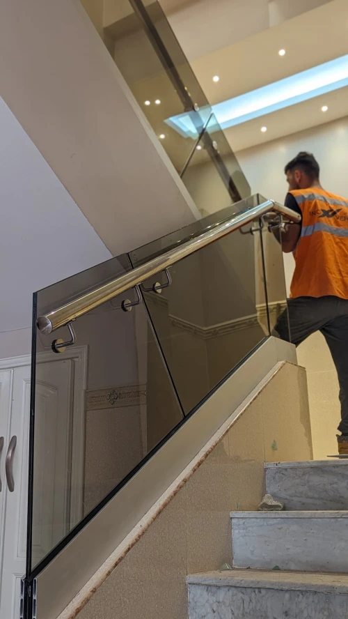 تركيب درابيز اينوكس Rampe d escalier