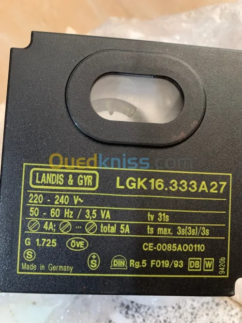 CONTROLLEUR DE FLAMME LGK-LDU-QRA 